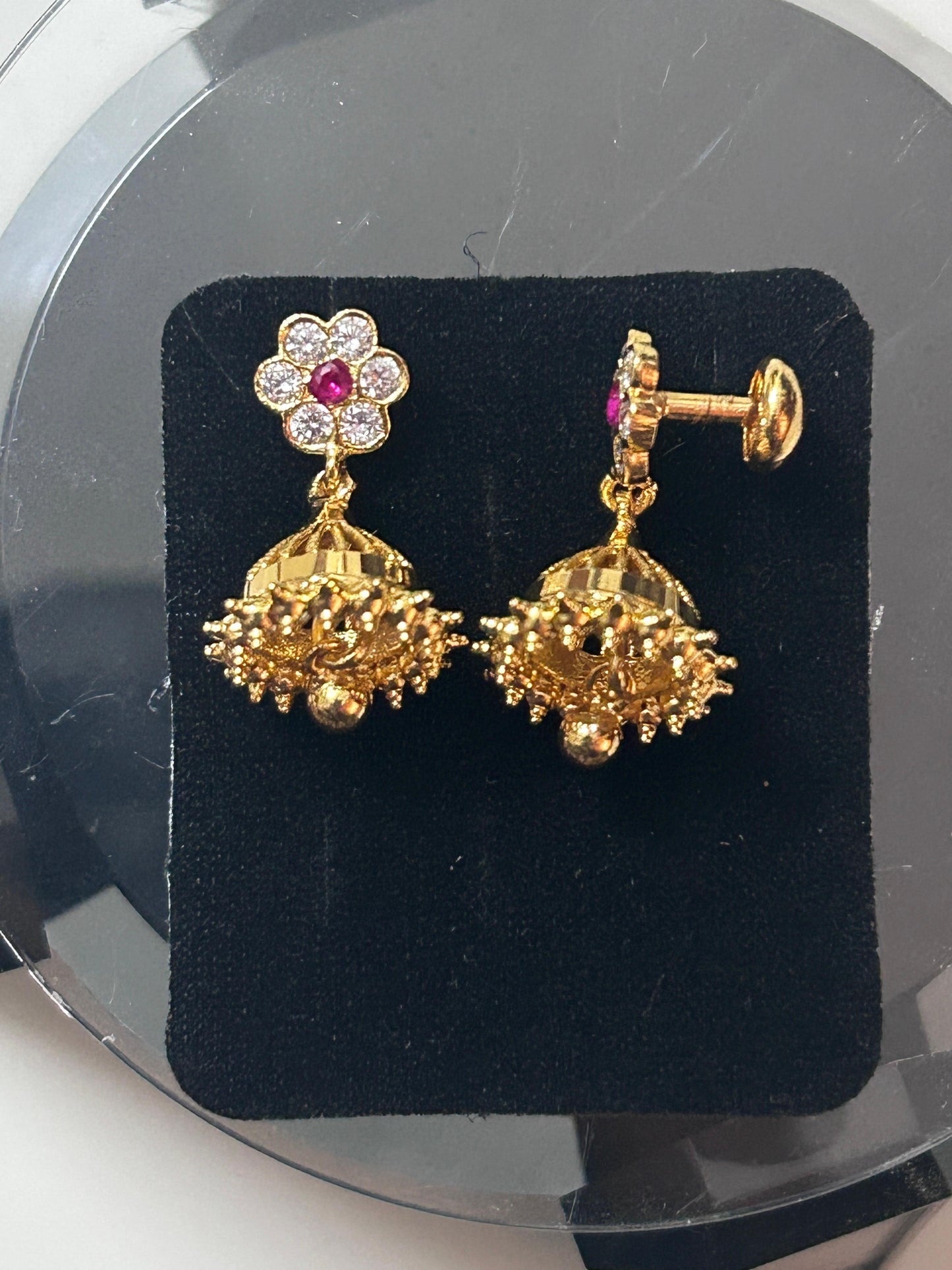 Panchaloha jumki earrings