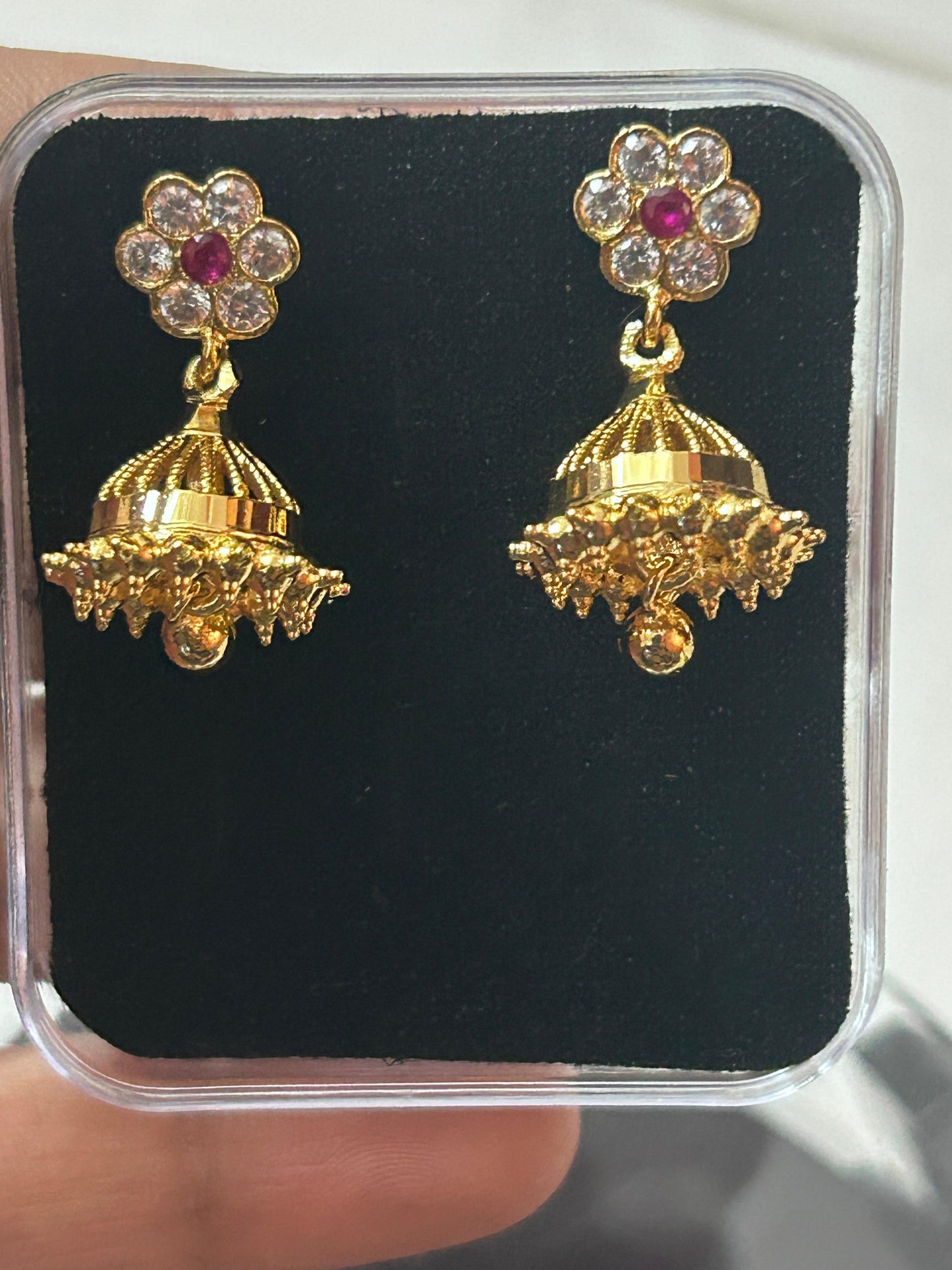 Panchaloha jumki earrings