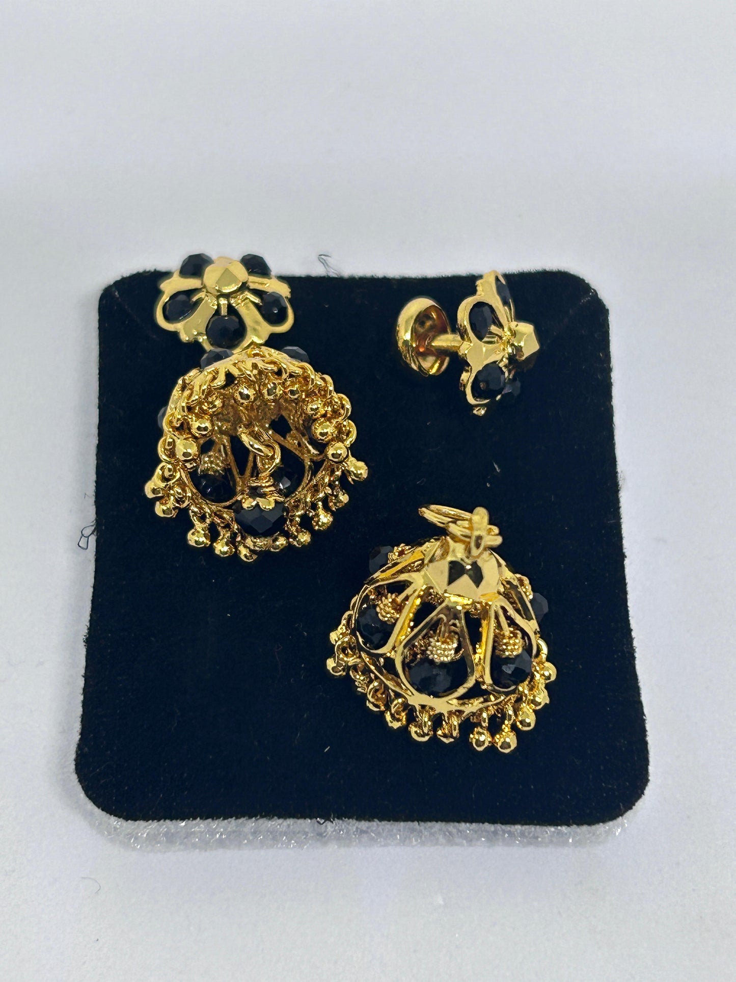 Black jumki Earrings