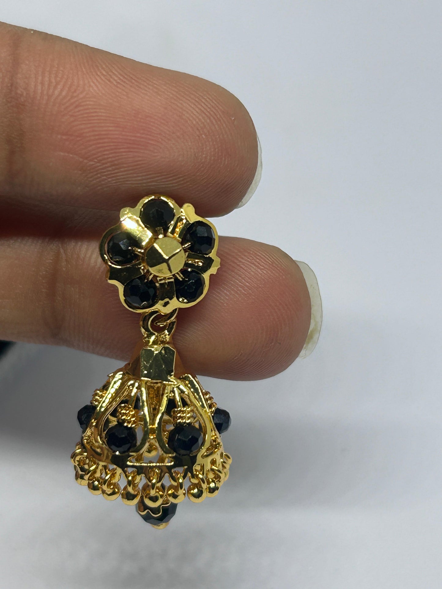 Black jumki Earrings
