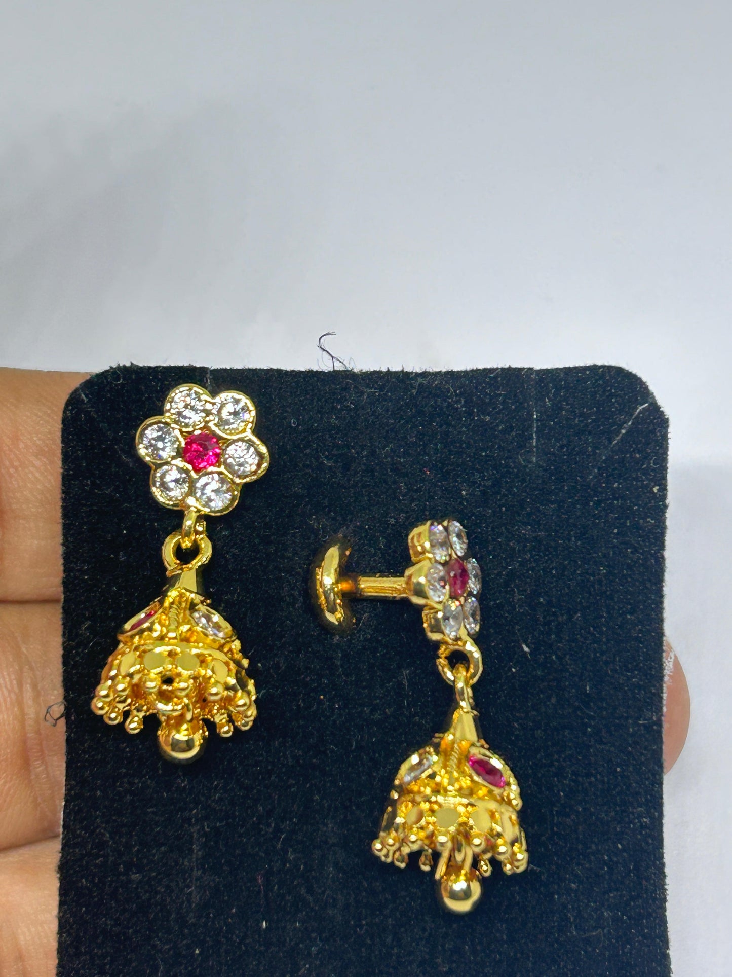 Panchaloha jumki earrings
