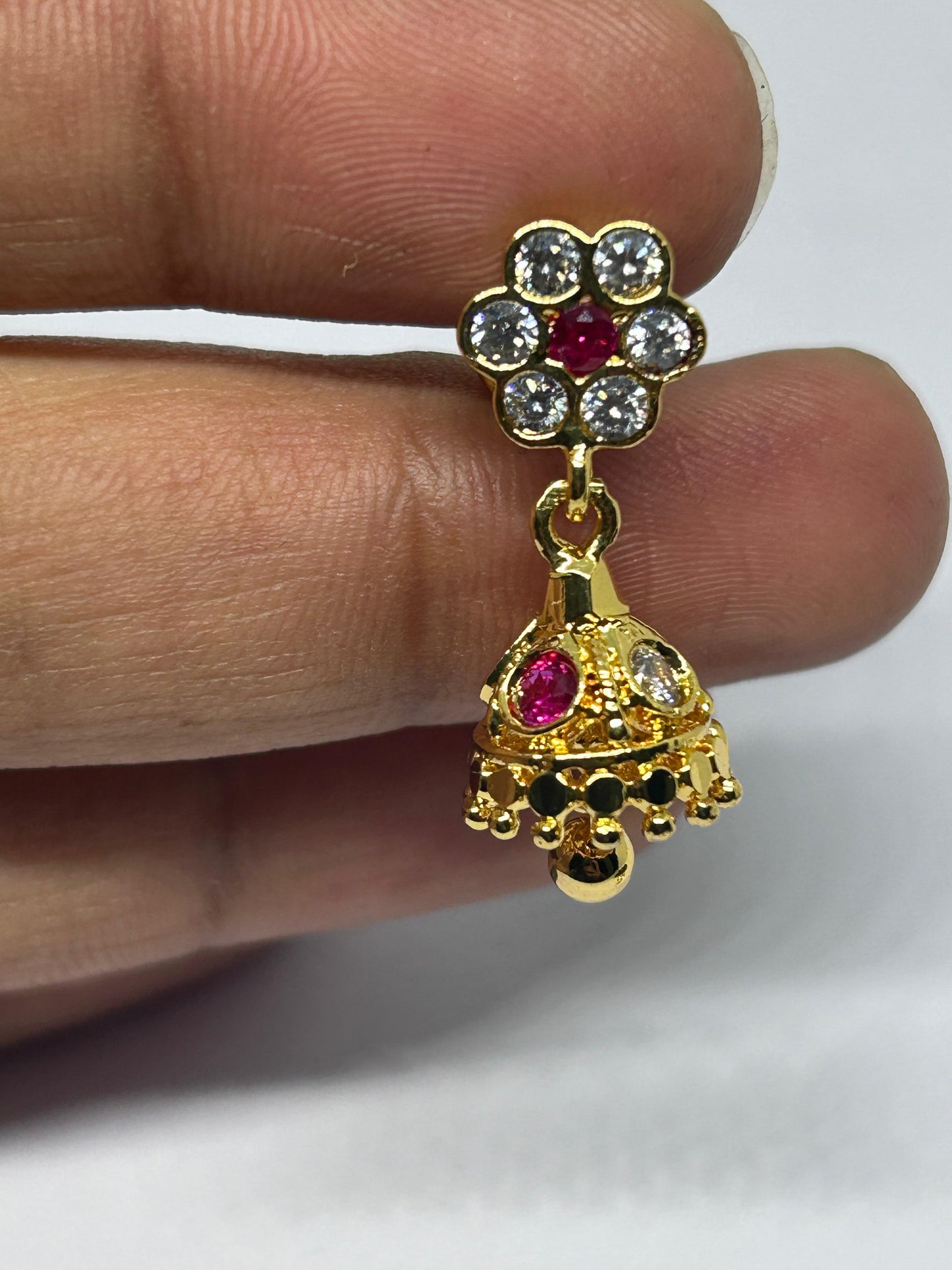 Panchaloha jumki earrings