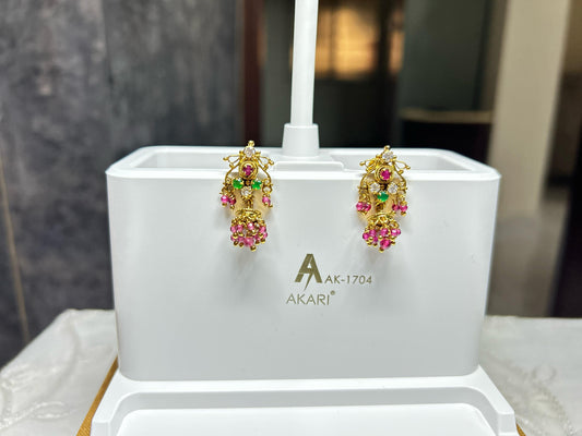 Regal Blossom Jhumka Studs